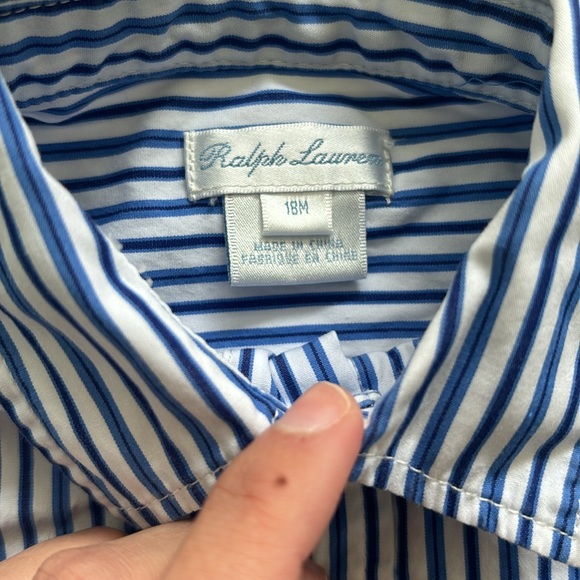 Ralph Lauren toddler boy, 18 month,  long sleeve button-down - Picture 4 of 7